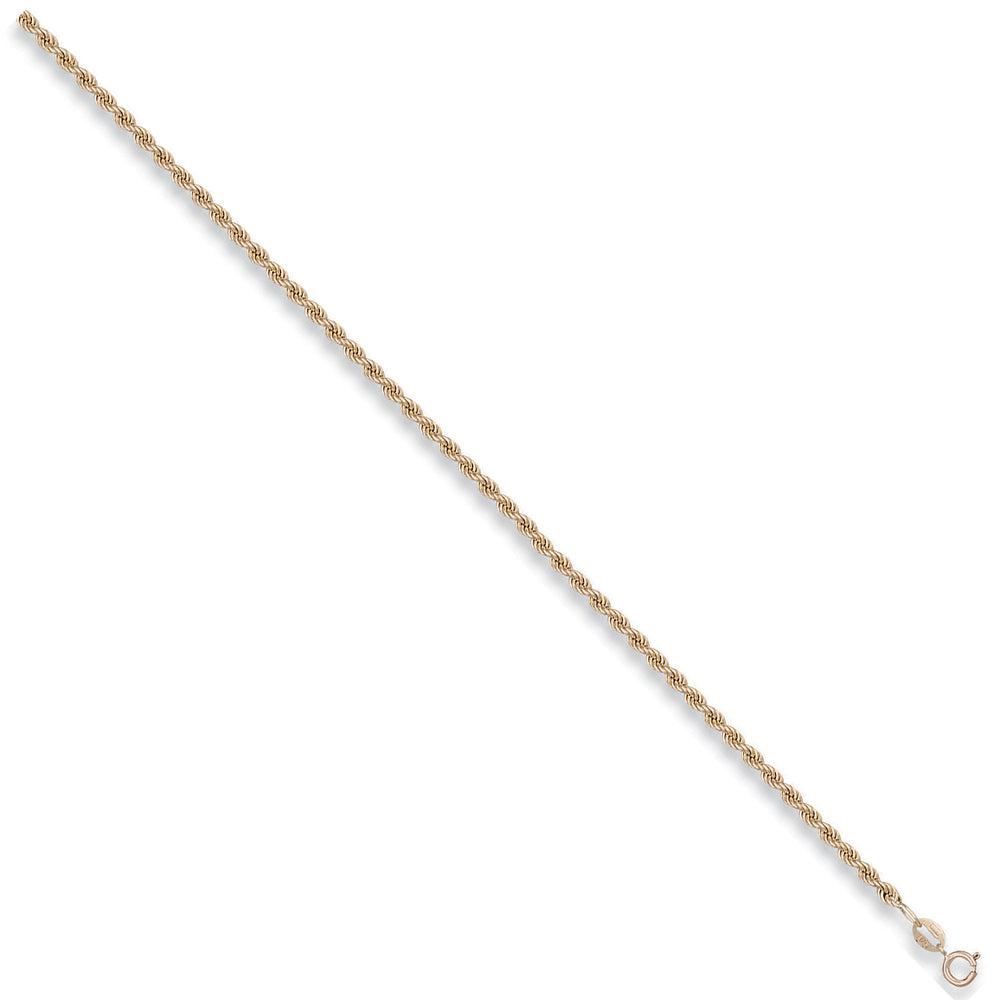 Yellow Gold 2.7mm Hollow Rope Chain