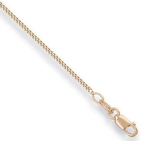 18ct Yellow Gold 1.4mm Curb Chain