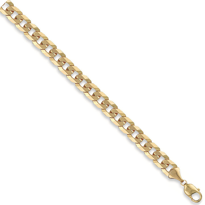 Yellow Gold 10mm Flat Curb Chain