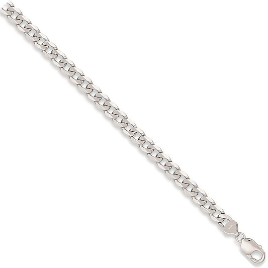 White Gold 8.0mm Curb Chain