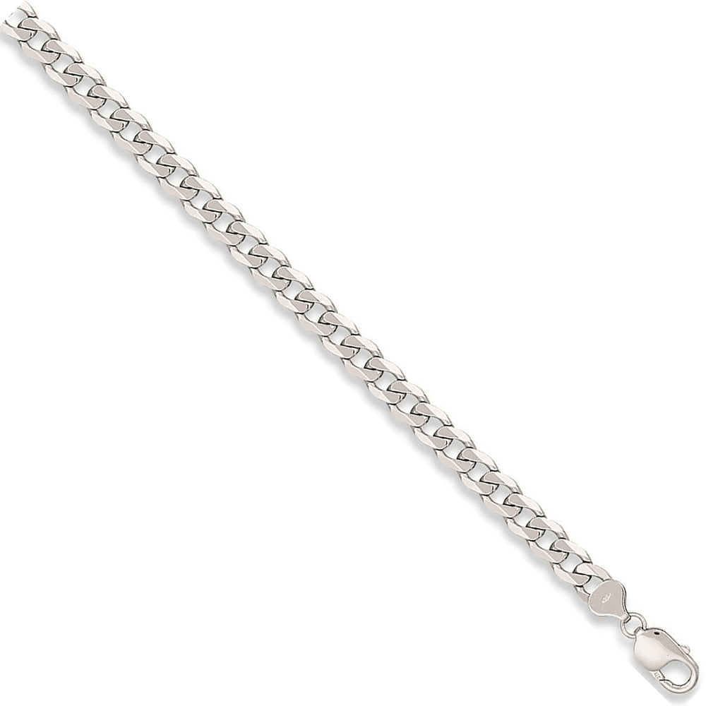 White Gold 8.0mm Curb Chain