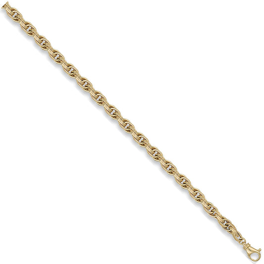 Yellow Gold 5.7mm Hollow Prince Of Wales Chain