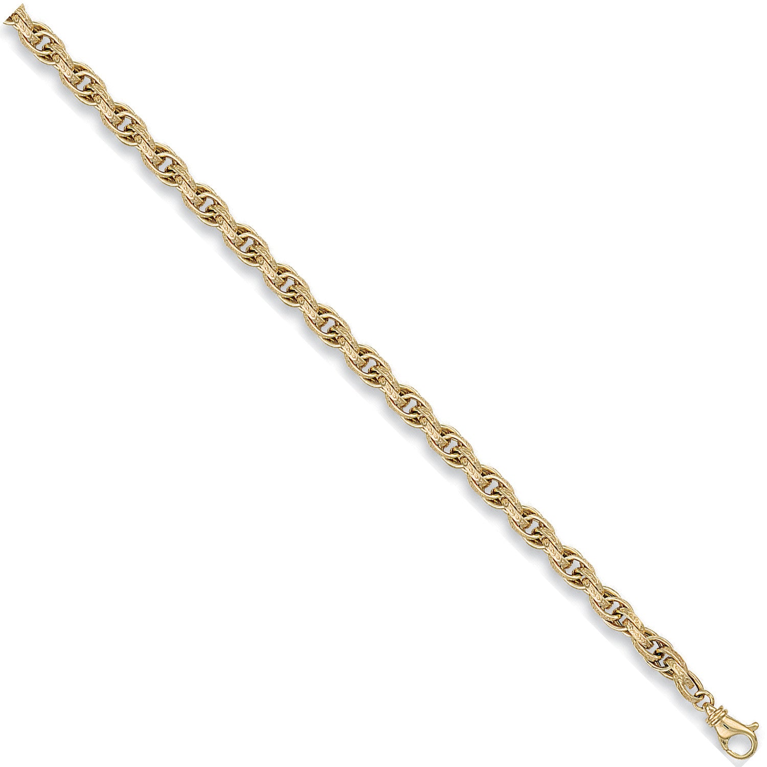 Yellow Gold 5.7mm Hollow Prince of Wales Chain