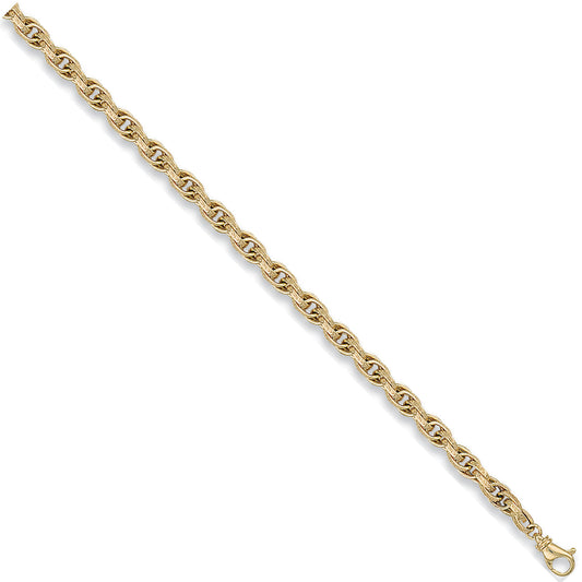 Yellow Gold 5.7mm Hollow Prince of Wales Chain