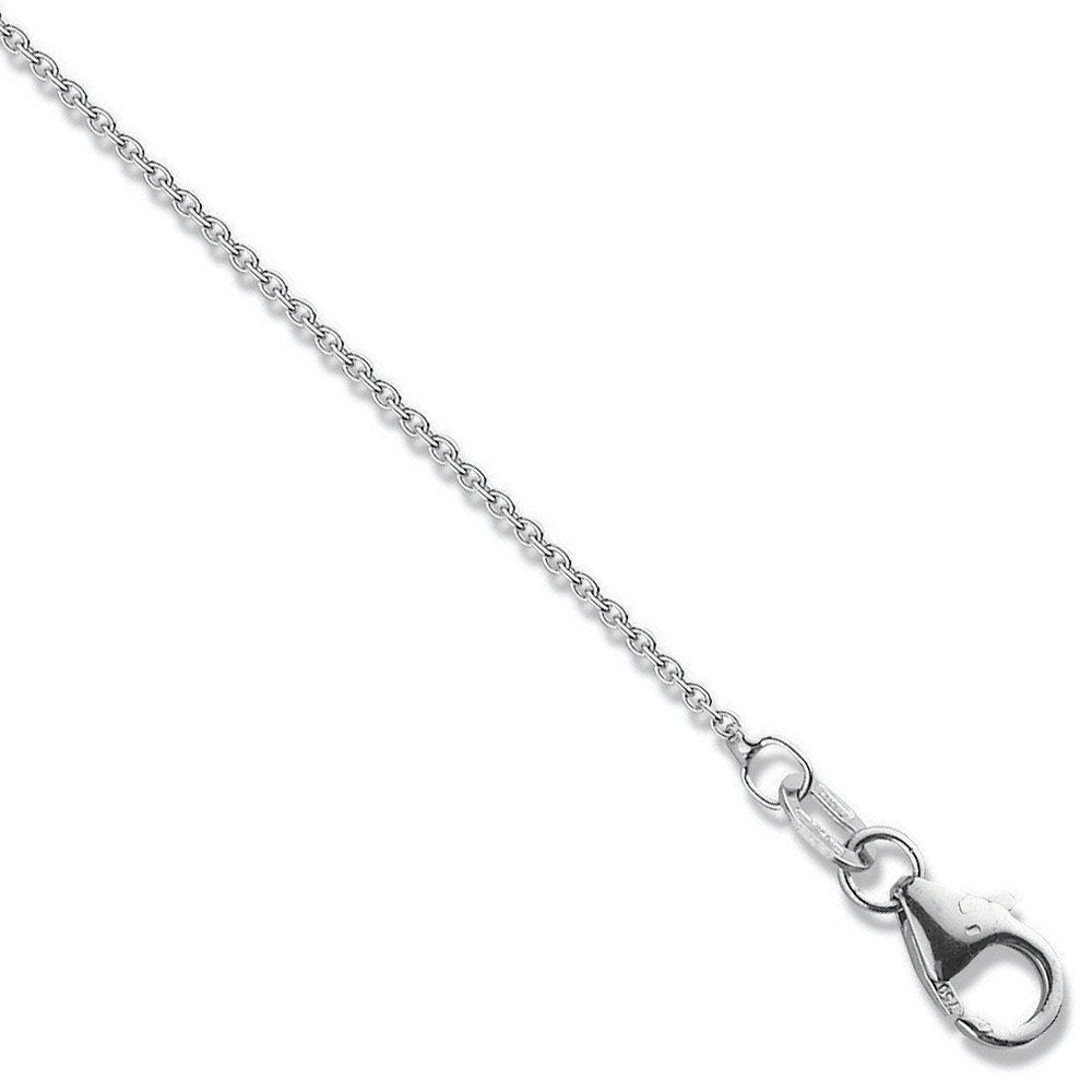18ct White Gold 1.1mm Rolo Chain