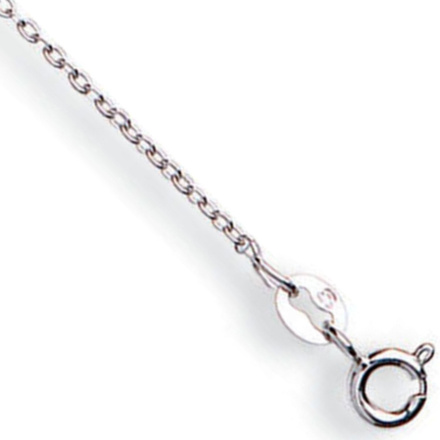 White Gold 1.2mm Rolo Chain - Fine Necklace - Certified Authentic - Swiss Made - UK Stock – Luxury Jewellery by Imperi