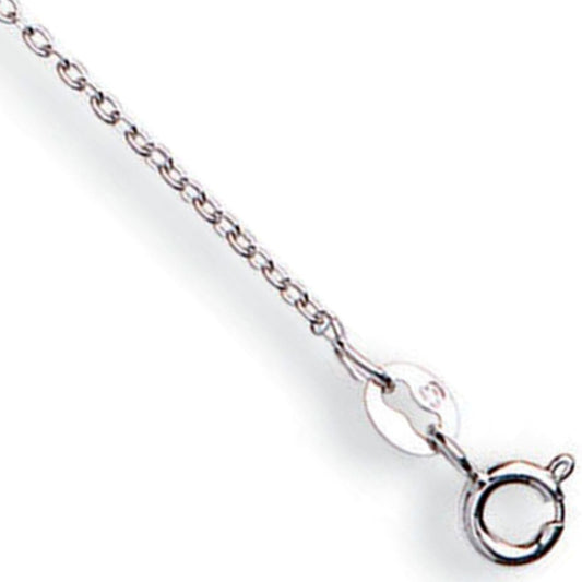 White Gold 1.2mm Rolo Chain - Fine Necklace - Certified Authentic - Swiss Made - UK Stock – Luxury Jewellery by Imperi