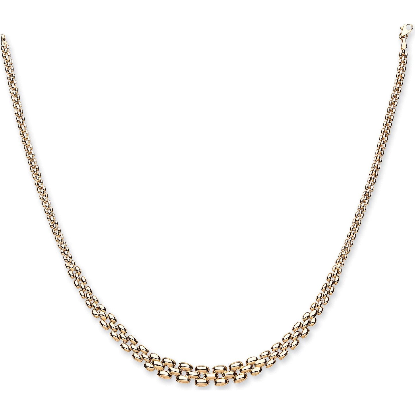 Yellow Gold Graduated Panther Collerette