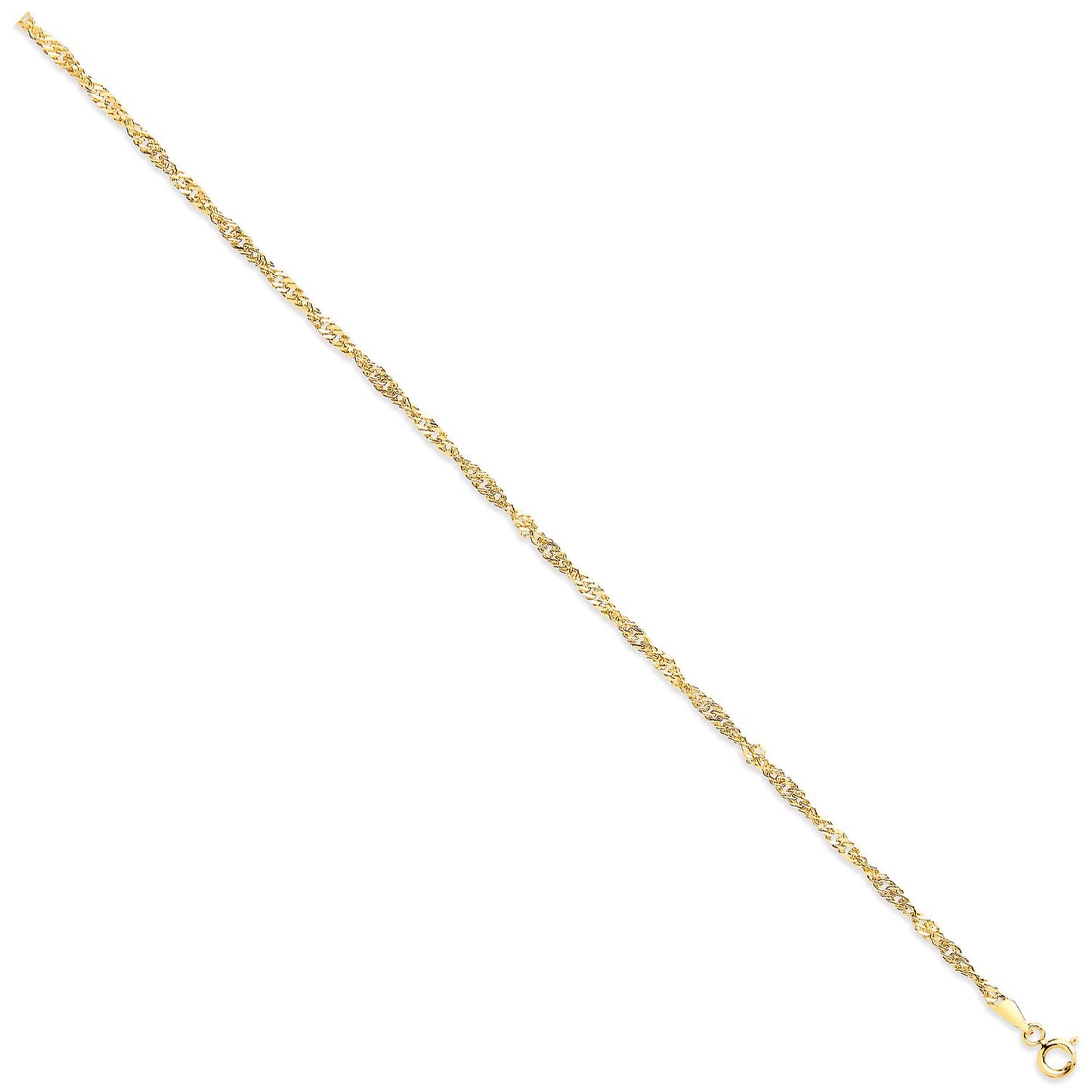 Yellow Gold 2.3mm Hollow Singapore Chain