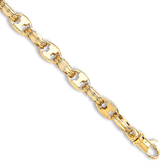 Yellow Gold 6.0mm Hollow Chain/bracelet