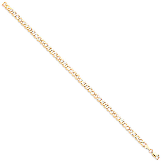 Yellow Gold 4.8mm Hollow Curb