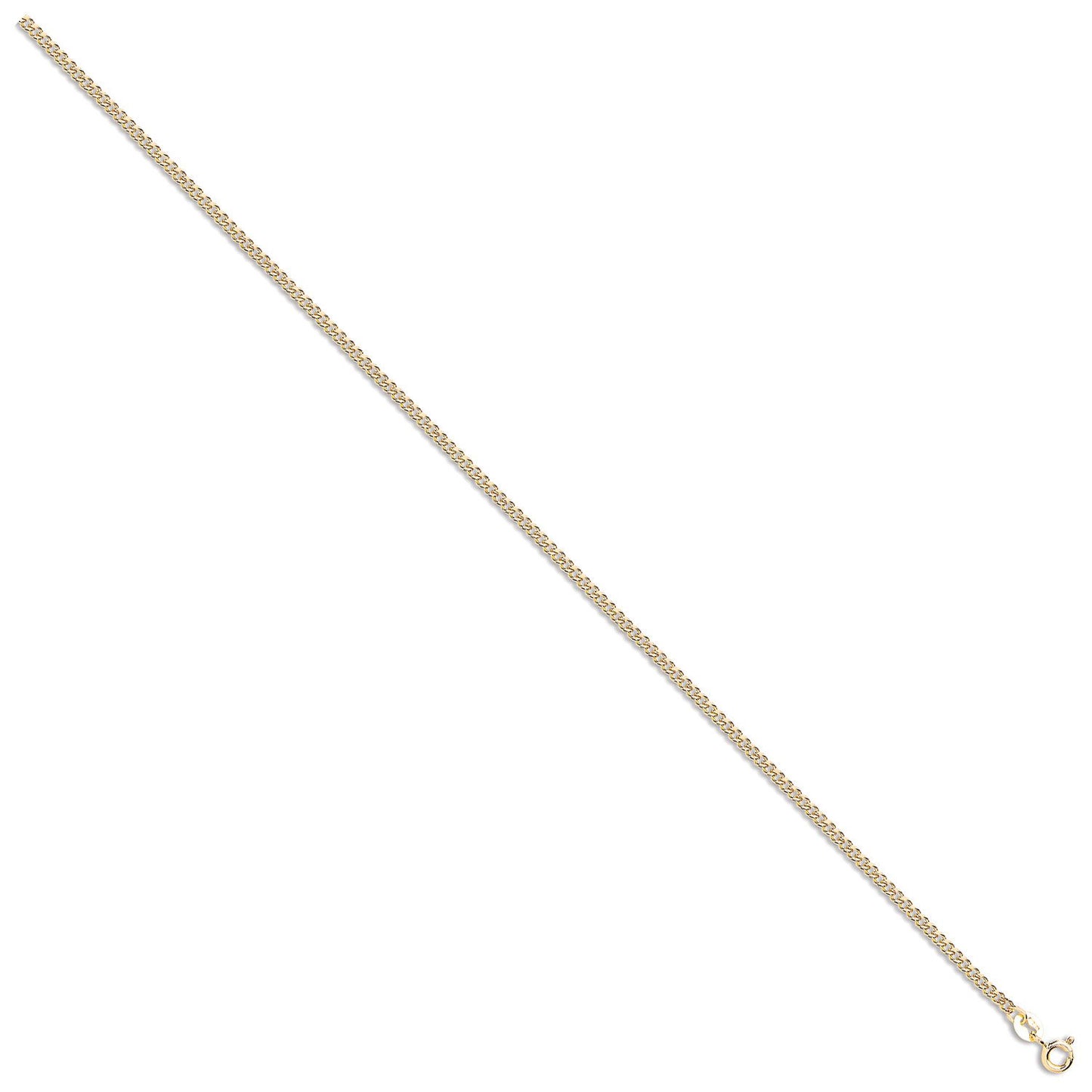 Yellow Gold 2.2mm Classic Hollow Curb Chain