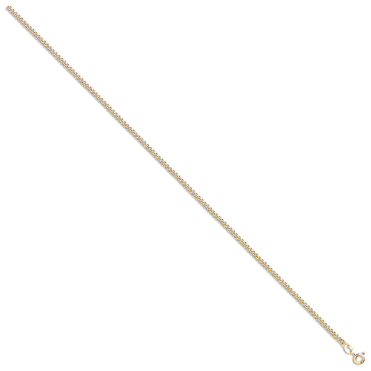Yellow Gold 2.2mm Classic Hollow Curb Chain