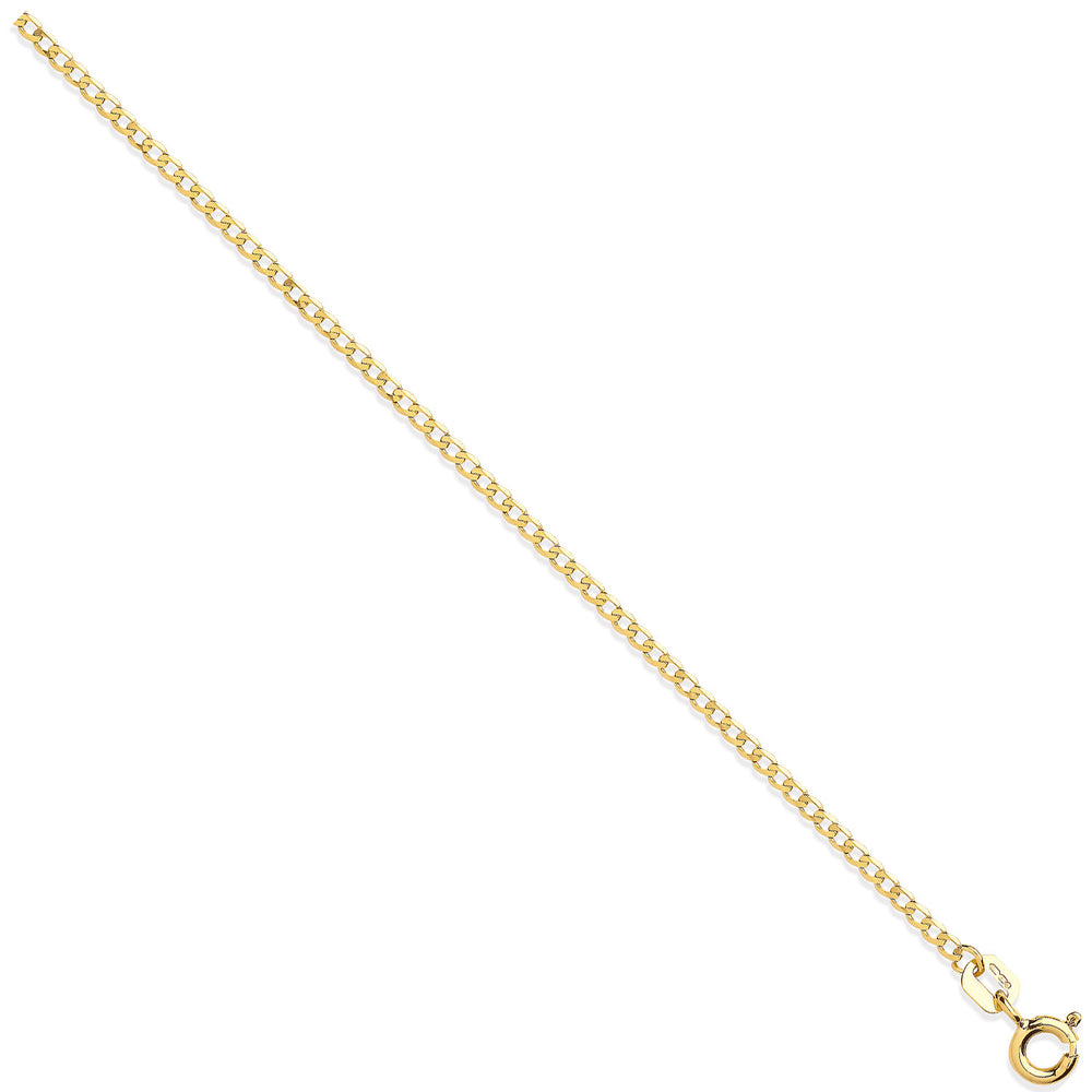 Yellow Gold 1.6mm Economy Curb Chain – product view