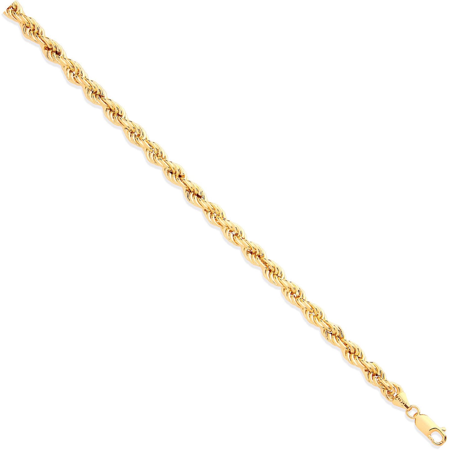 Yellow Gold 6.3mm Hollow Rope Chain