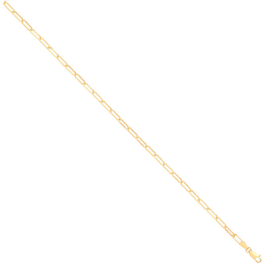 Yellow Gold 3.3mm Paper Clip Chain