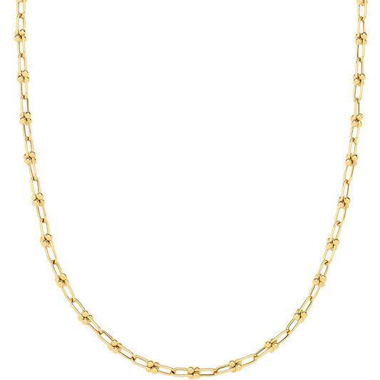 Yellow Gold Chains 18" Necklace/ladies Bracelet
