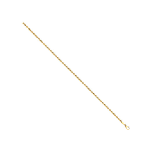 14ct Yellow Gold Hollow Rope 2.7mm Chain
