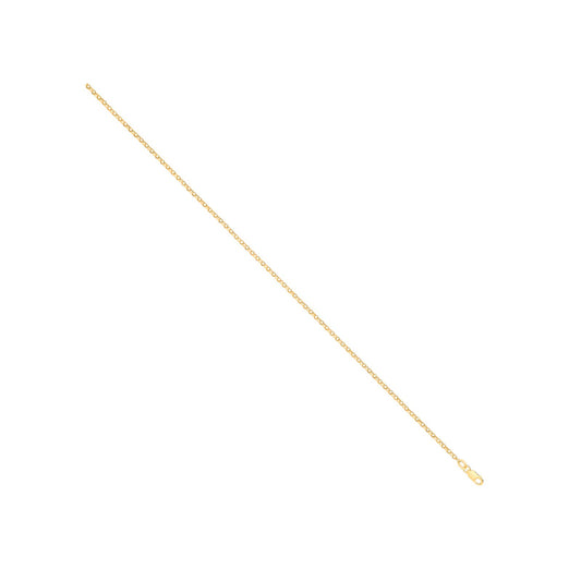 14ct Yellow Gold Hollow Round D/c Belcher 1.9mm Chain