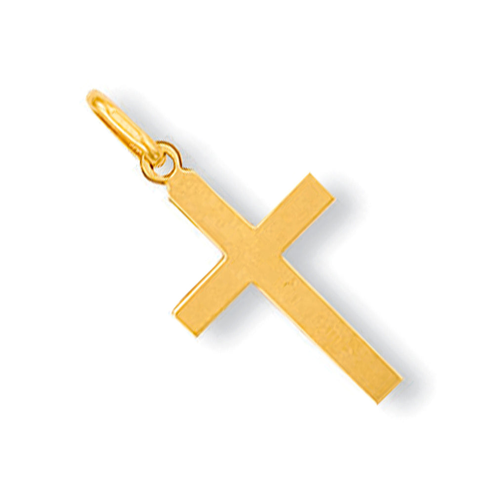 Yellow Gold Plain Cross