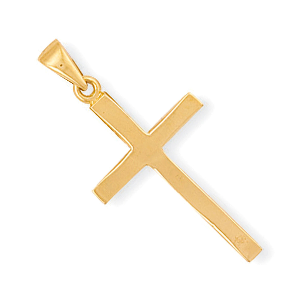 Yellow Gold Plain Cross – product view