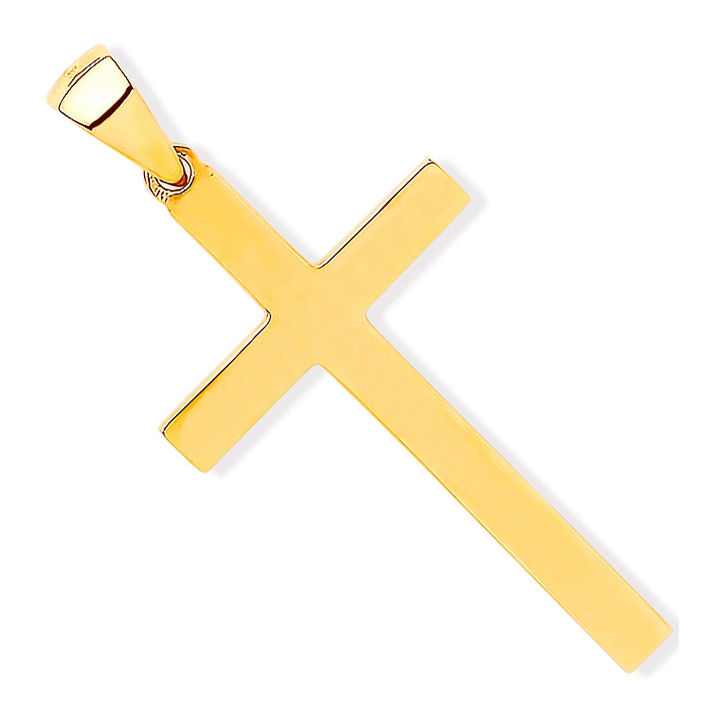 Yellow Gold Solid Plain Cross