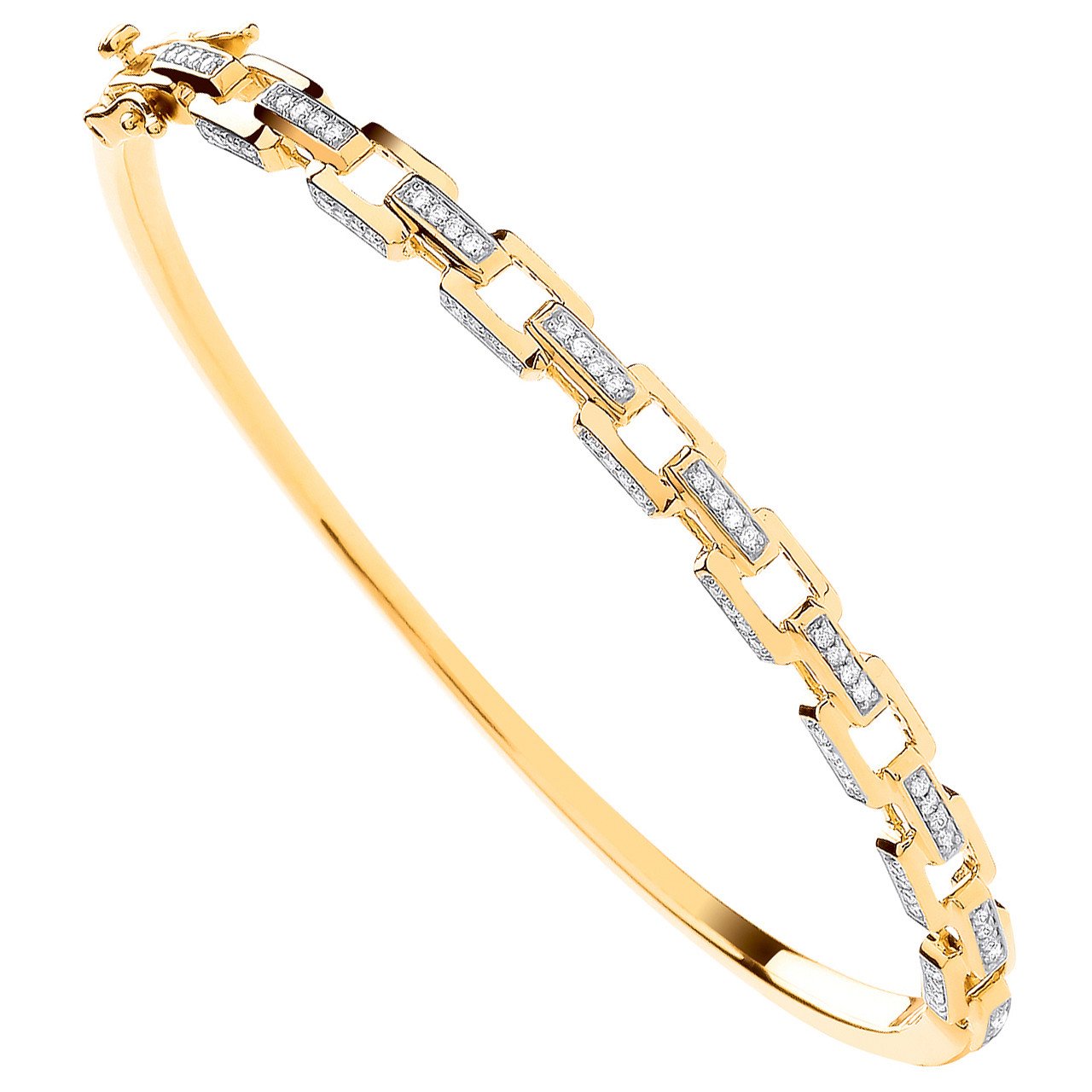 9ct Yellow Gold 0.50ctw Bangle - Luxury Watch - Certified Authentic - Swiss Made - UK Stock – Luxury Watch by Imperial