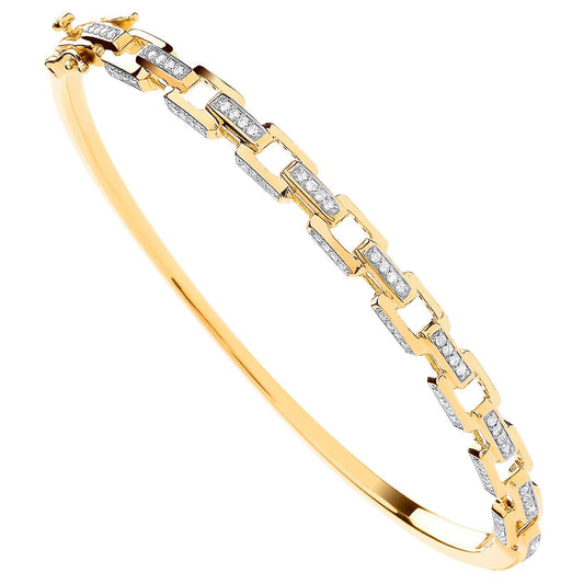 9ct Yellow Gold 0.50ctw Bangle - Luxury Watch - Certified Authentic - Swiss Made - UK Stock – Luxury Watch by Imperial