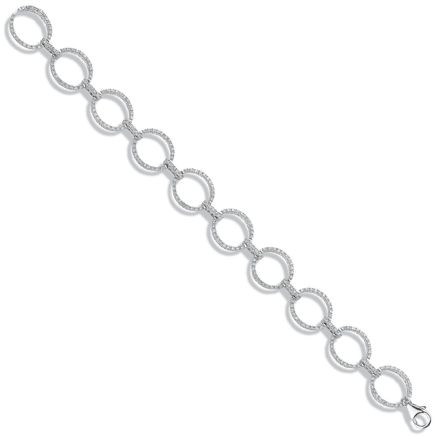 9ct White Gold 1.20ct Diamond Bracelet - Fine Bracelet - Certified Authentic - Swiss Made – Luxury Jewellery by Imperi