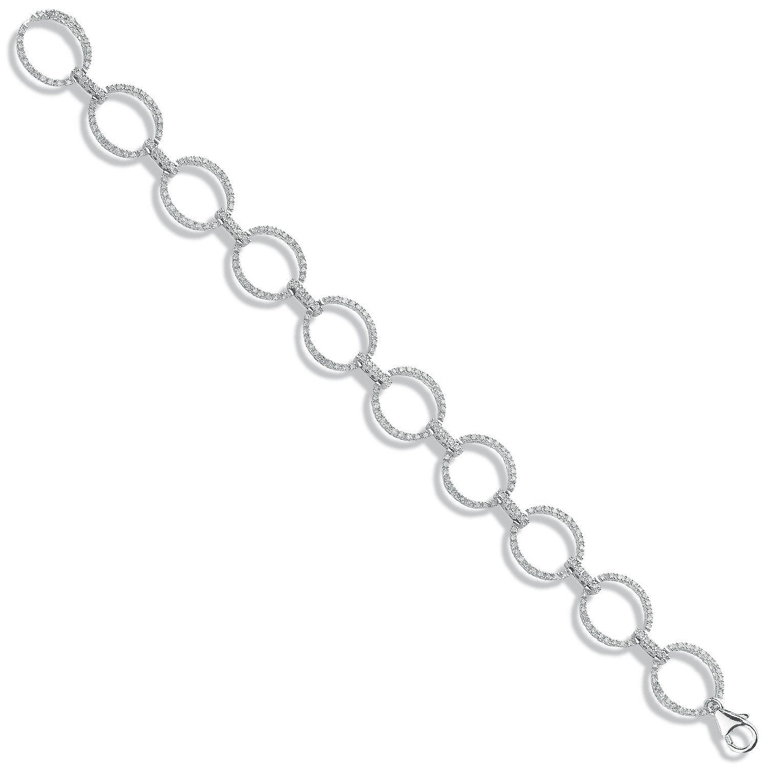 9ct White Gold 1.20ct Diamond Bracelet - Fine Bracelet - Certified Authentic - Swiss Made – Luxury Jewellery by Imperi