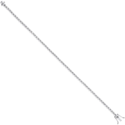 18ct White Gold 1.60ct Diamond Tennis Bracelet