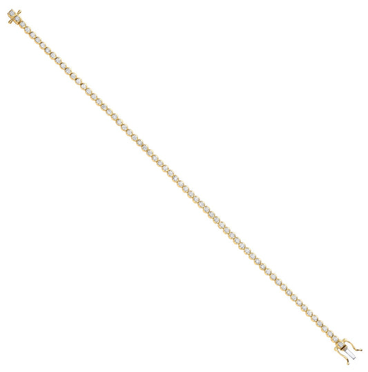 18ct Yellow Gold 2.00ct Diamond Tennis Bracelet