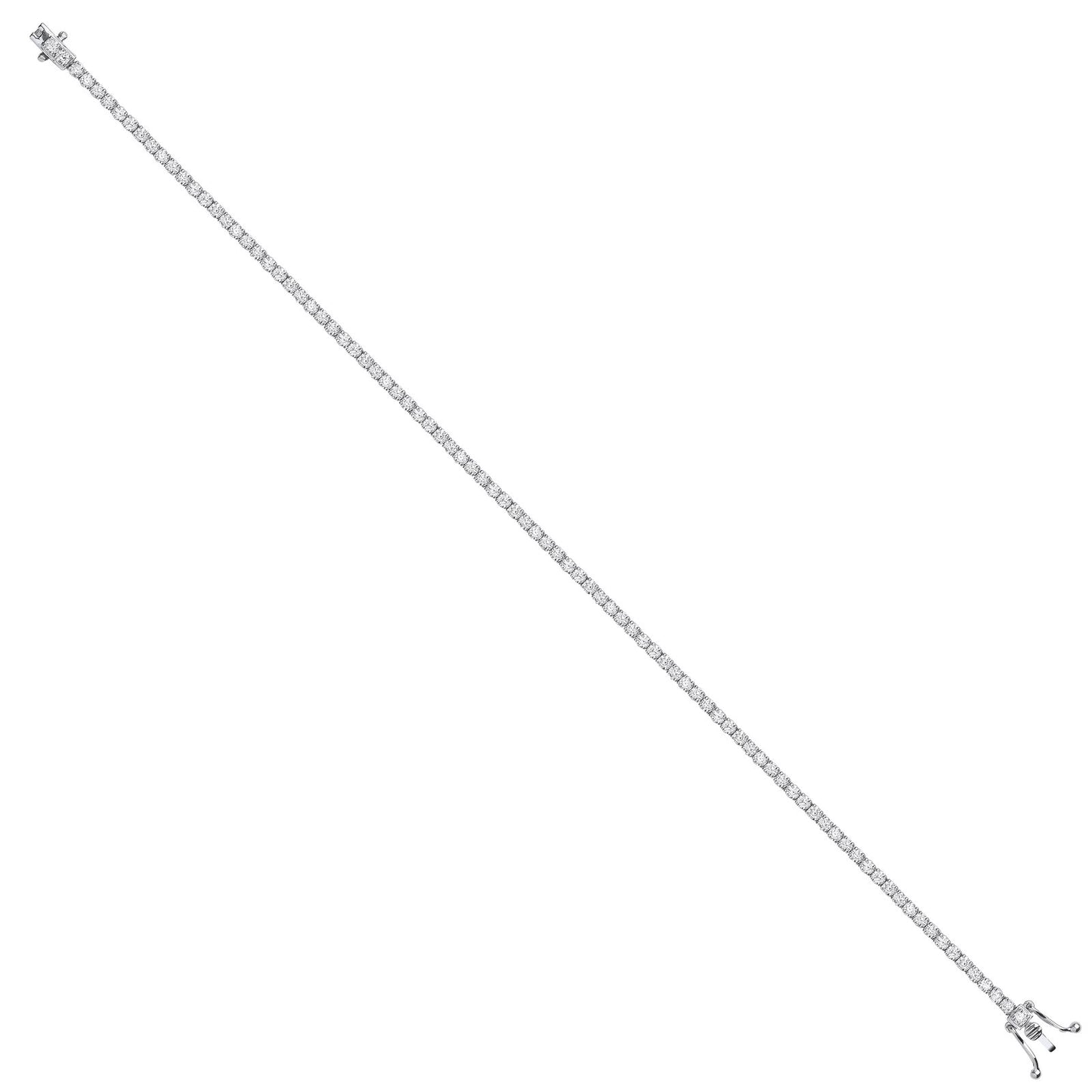 18ct White Gold 2.00ct Diamond Tennis Bracelet