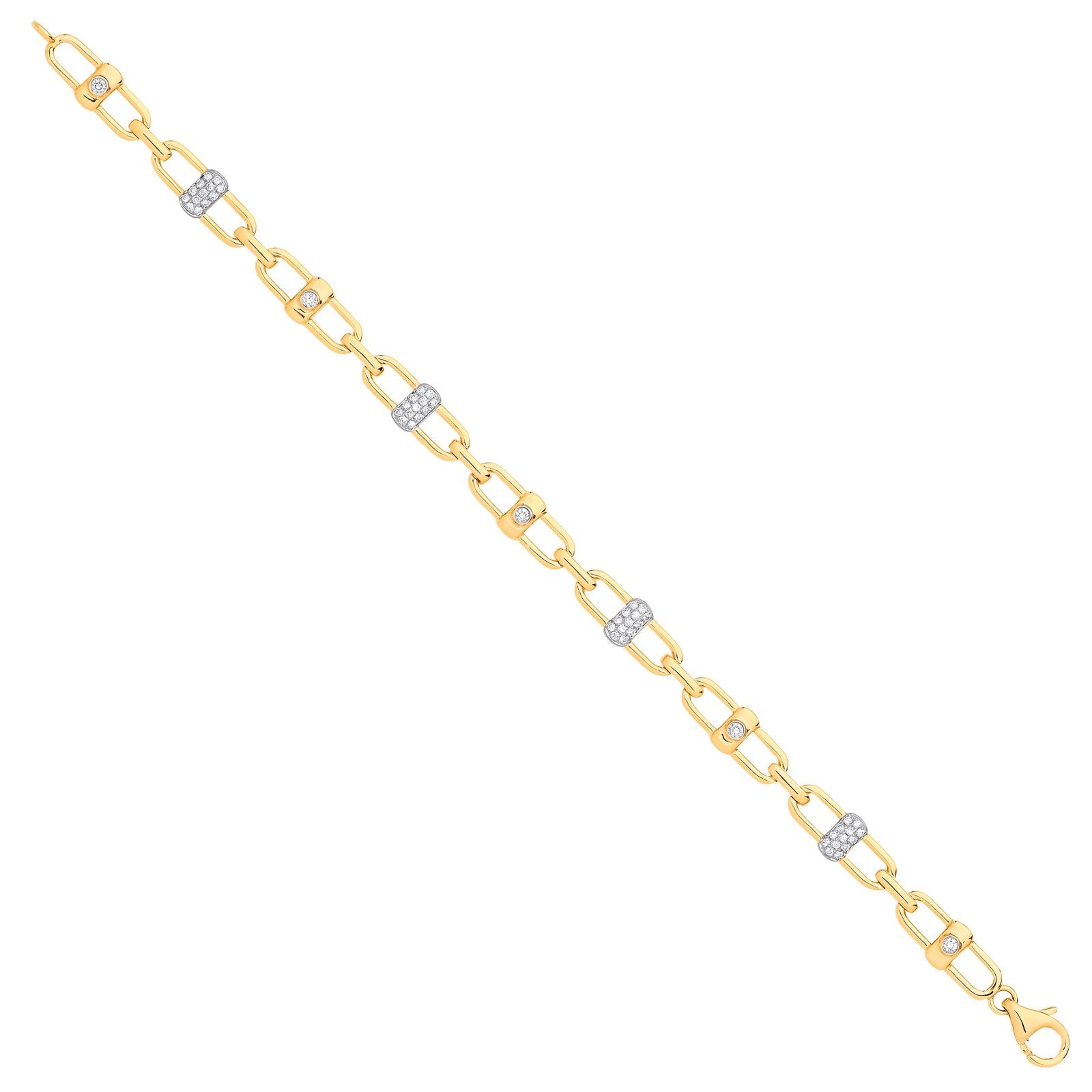 9ct Yellow Gold 0.38ctw Bracelet - Fine Bracelet - Certified Authentic - Swiss Made – Luxury Jewellery by Imperial Tim