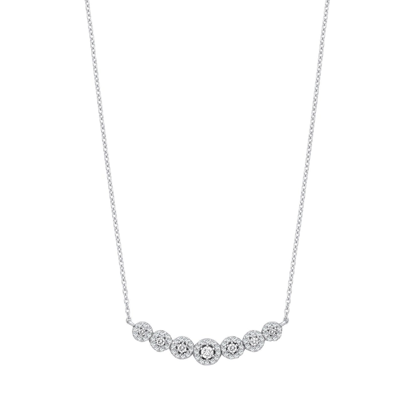 18ct White Gold Necklace 0.50ctw
