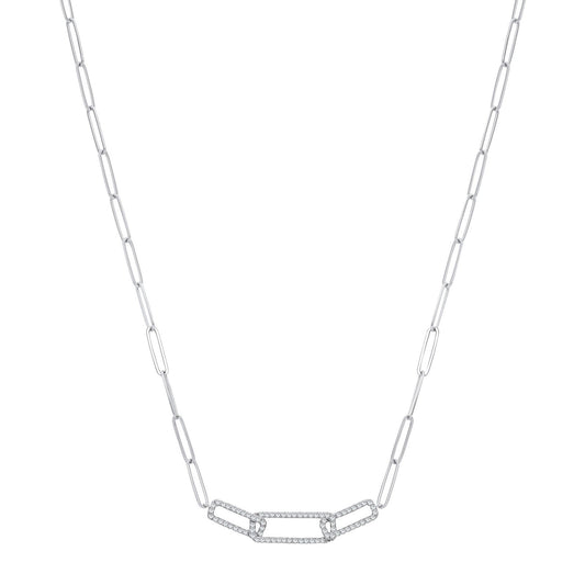 9ct White Gold 0.35ctw Necklace - Fine Necklace - Certified Authentic - Swiss Made - UK Stock – Luxury Jewellery by Im