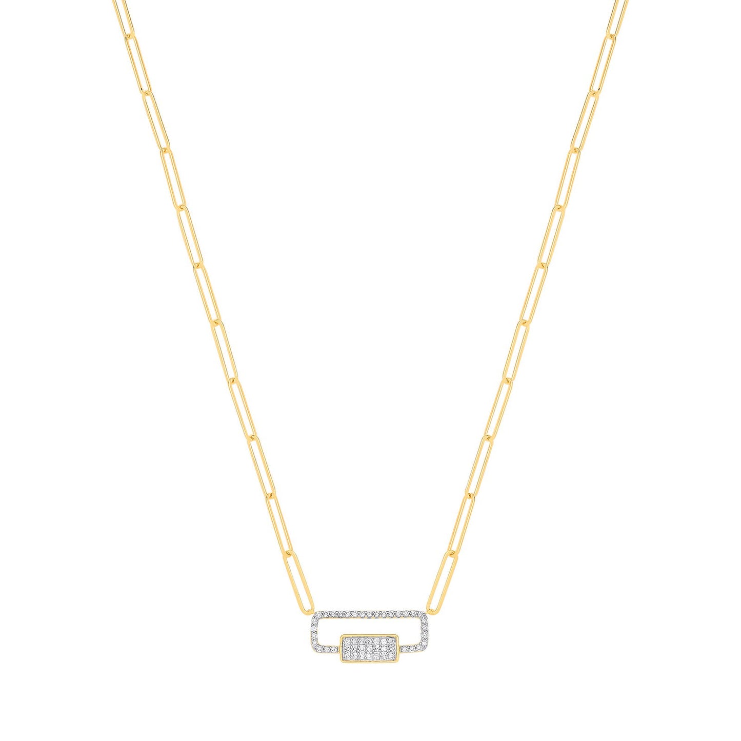 9ct Yellow Gold 0.22ctw (Chain 17") - Fine Necklace - Certified Authentic - Swiss Made – Luxury Jewellery by Imperial