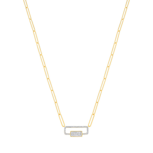 9ct Yellow Gold 0.22ctw (Chain 17") - Fine Necklace - Certified Authentic - Swiss Made – Luxury Jewellery by Imperial