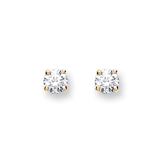 9ct Yellow Gold 0.15ct Claw Set Diamond Stud Earrings - Fine Ring - Certified Authentic – Luxury Jewellery by Imperial