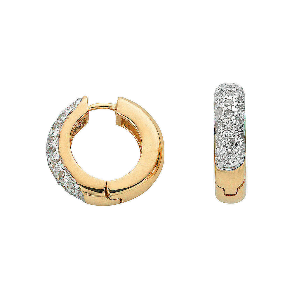 9ct Yellow Gold 0.25ct Diamond Earrings – product view