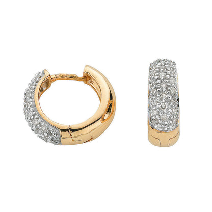 9ct Yellow Gold 0.42ct Diamond Earrings