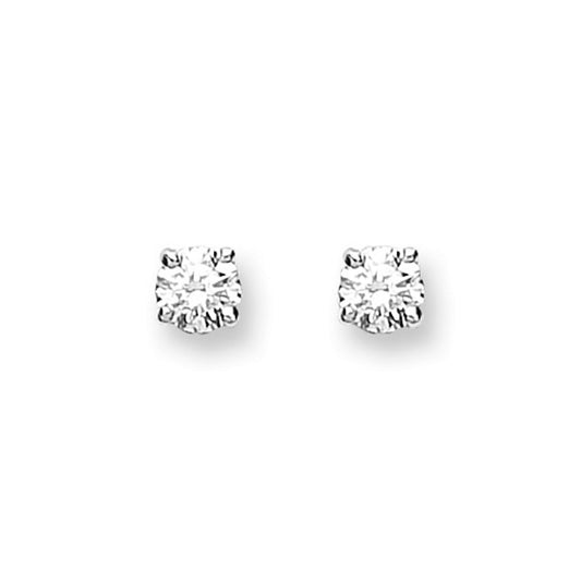 9ct White Gold 0.15ct Claw Set Diamond Stud Earrings - Fine Ring - Certified Authentic – Luxury Jewellery by Imperial