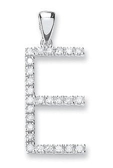 9ct White Gold 0.21ct Diamond E Initial - Luxury Watch - Certified Authentic - Swiss Made – Luxury Watch by Imperial T