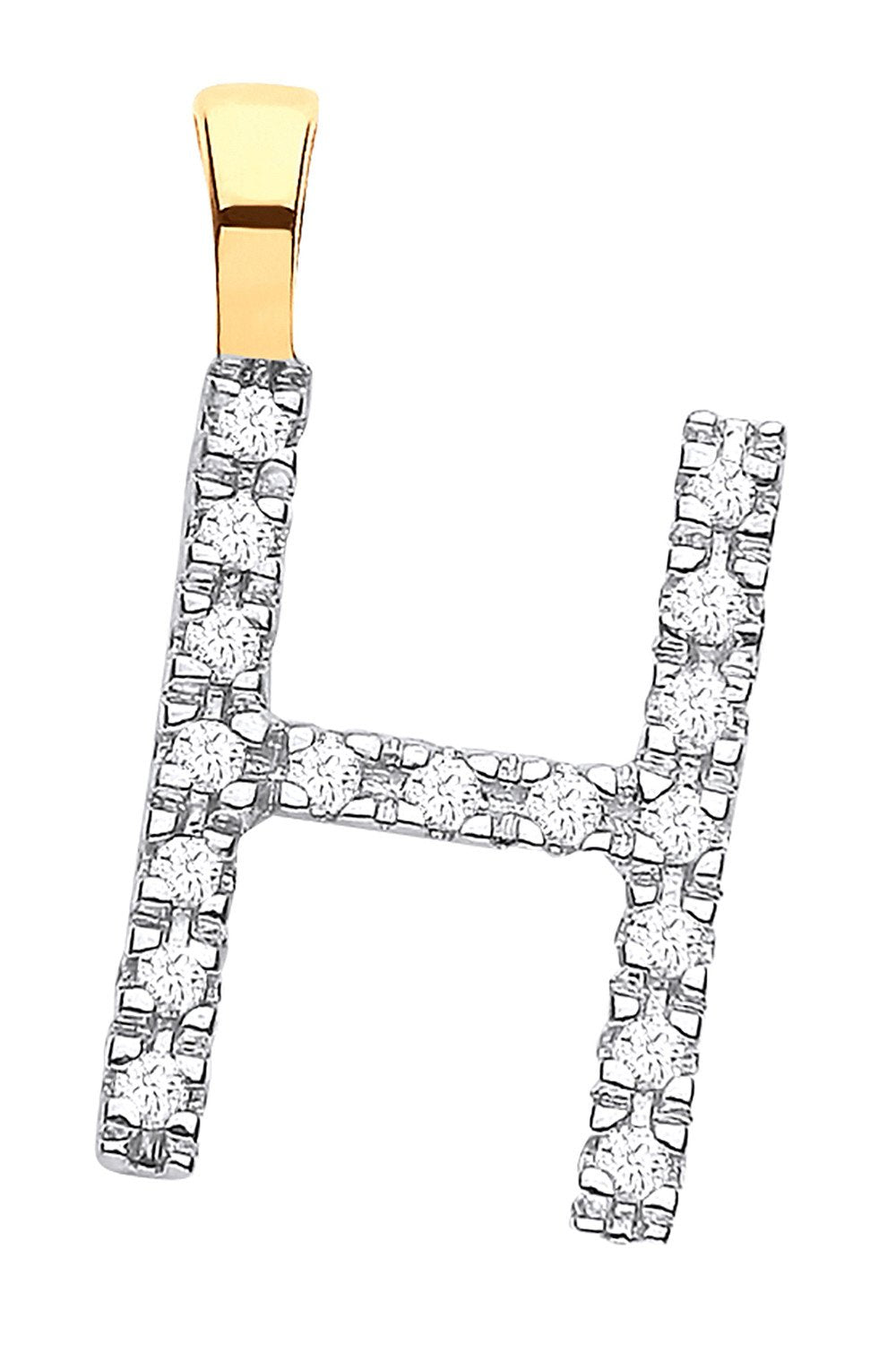 9ct Yellow Gold 0.05ct Diamond H Initial - Luxury Watch - Certified Authentic - Swiss Made – Luxury Watch by Imperial