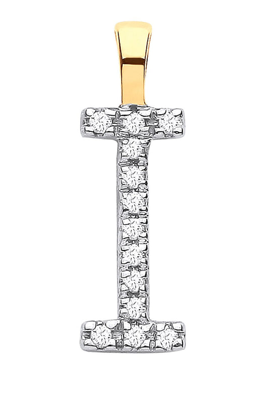 9ct Yellow Gold 0.05ct Diamond I Initial - Luxury Watch - Certified Authentic - Swiss Made – Luxury Watch by Imperial