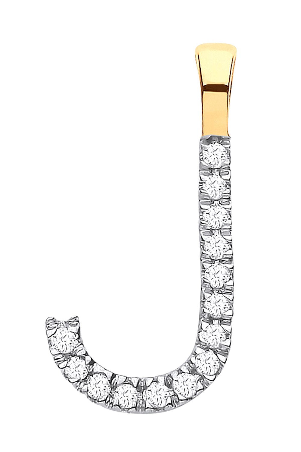 9ct Yellow Gold 0.05ct Diamond J Initial - Luxury Watch - Certified Authentic - Swiss Made – Luxury Watch by Imperial