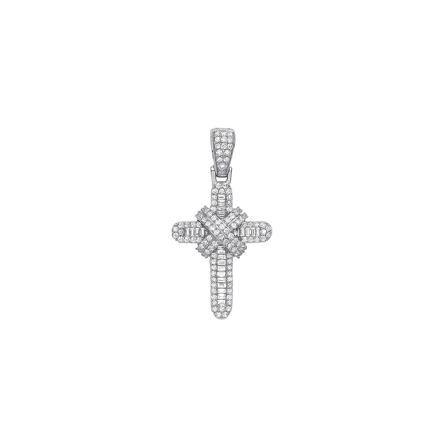 9ct White Gold 0.44ct Diamond Cross - Luxury Watch - Certified Authentic - Swiss Made – Luxury Watch by Imperial Time
