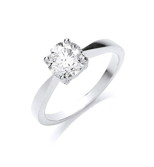 18ct White Gold 1.00ct Diamond Engagement Ring