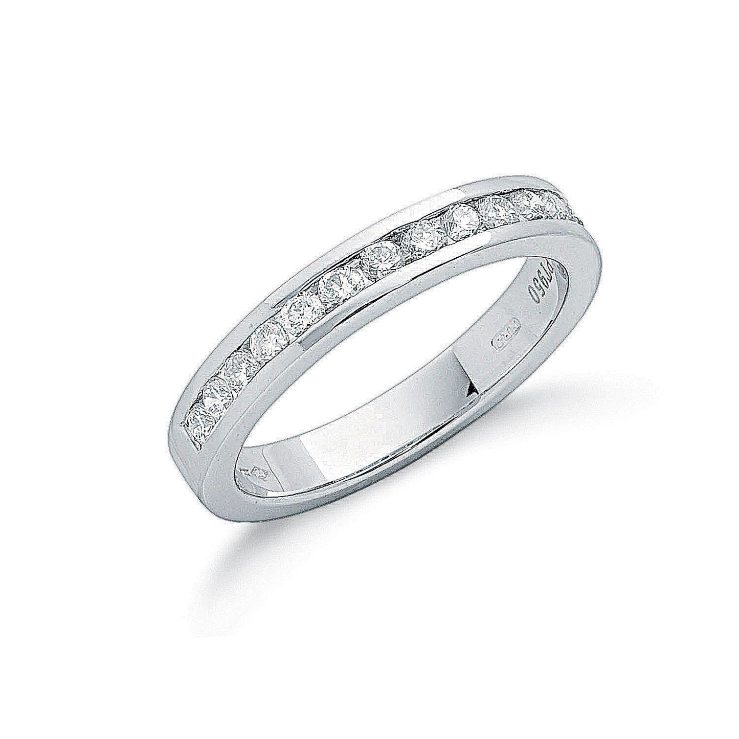 Platinum 0.50ct G/H-vs Diamond Eternity Ring - Fine Ring - Certified Authentic - Swiss Made – Luxury Jewellery by Impe