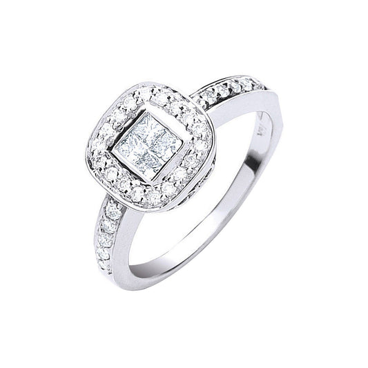 18ct White Gold 0.50ct Fancy Diamond Ring